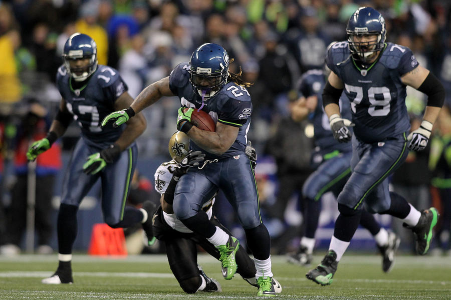 Wild Card Playoffs - New Orleans Saints v Seattle Seahawks #6 Photograph by Jonathan Ferrey