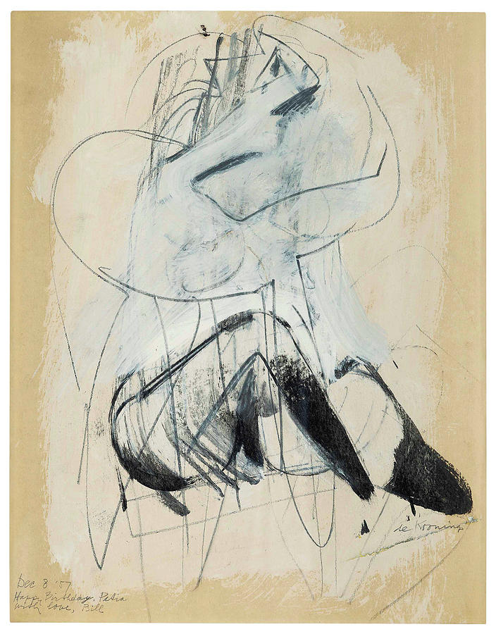 Willem de Kooning Untitled Mixed Media by Dan Hill Galleries - Fine Art ...