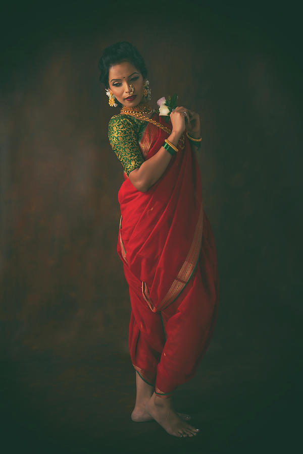 Woman in Red #6 Photograph by Kiran Joshi