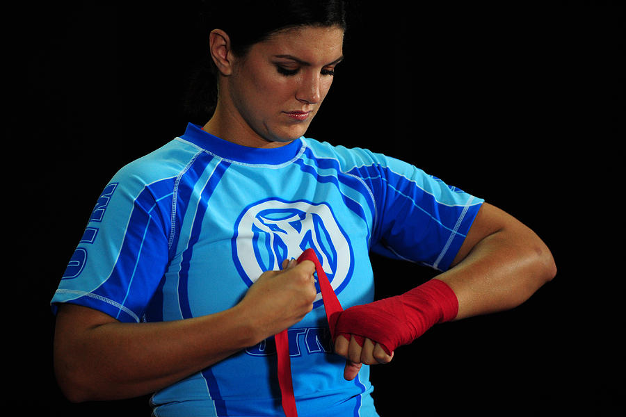 Workout/Media Day with Kimbo Slice and Gina Carano #6 Photograph by Robert Laberge