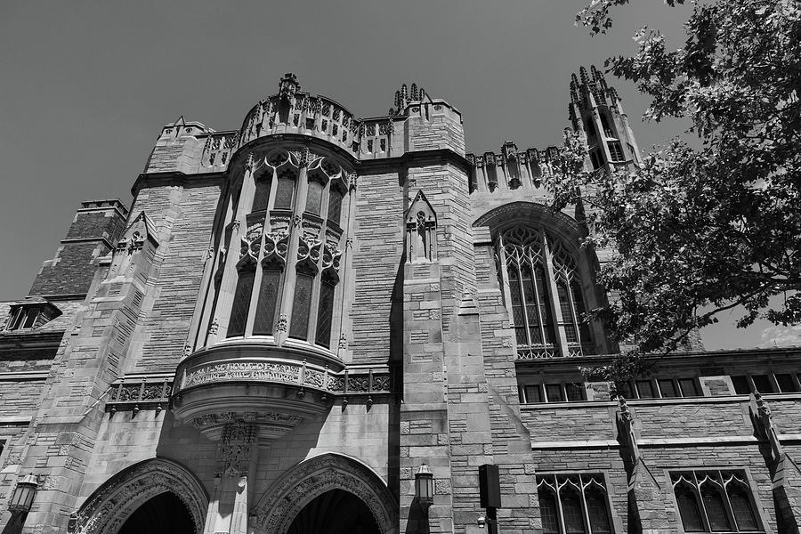 Yale University building in black and white #6 Photograph by Eldon McGraw