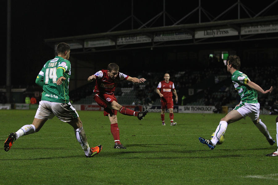 Yeovil Town v Fleetwood Town - FA Cup Second Round Replay #6 Photograph by Michael Steele