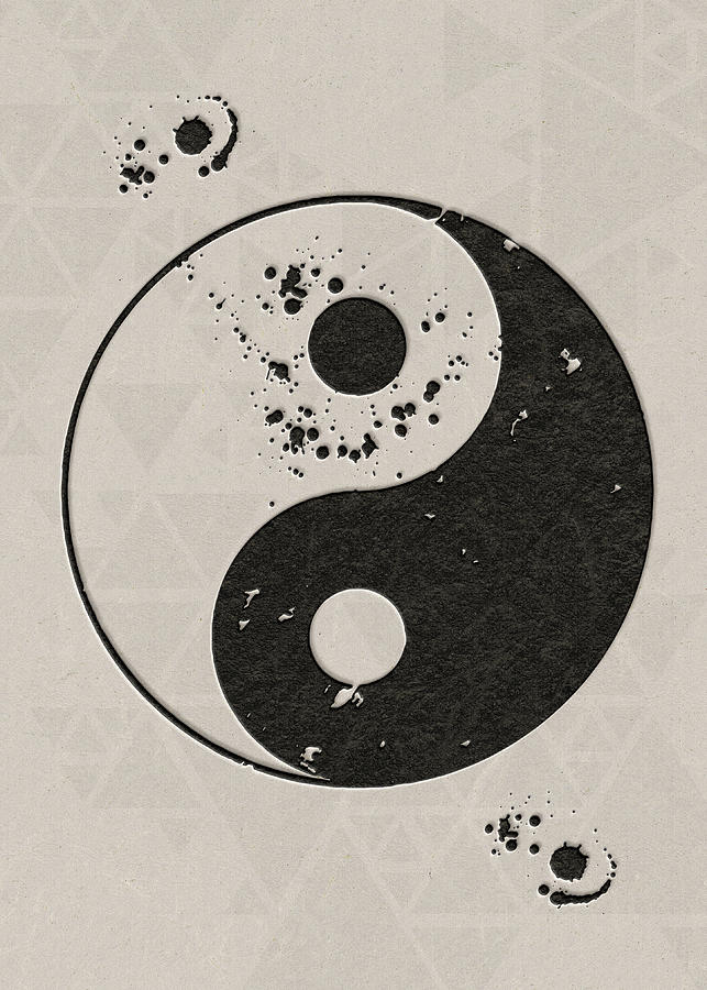 Yin Yang Art Print Zen Art Poster Yin Yang Watercolor Buddhist Art Yoga ...