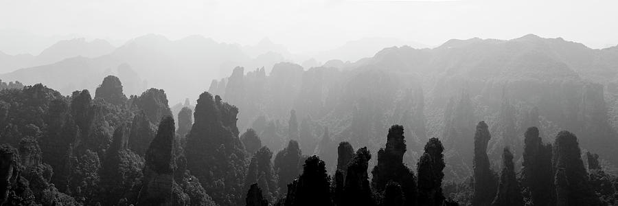 Zhangjiajie National Park Wulingyuan mountains forest #6 Photograph by Sonny Ryse