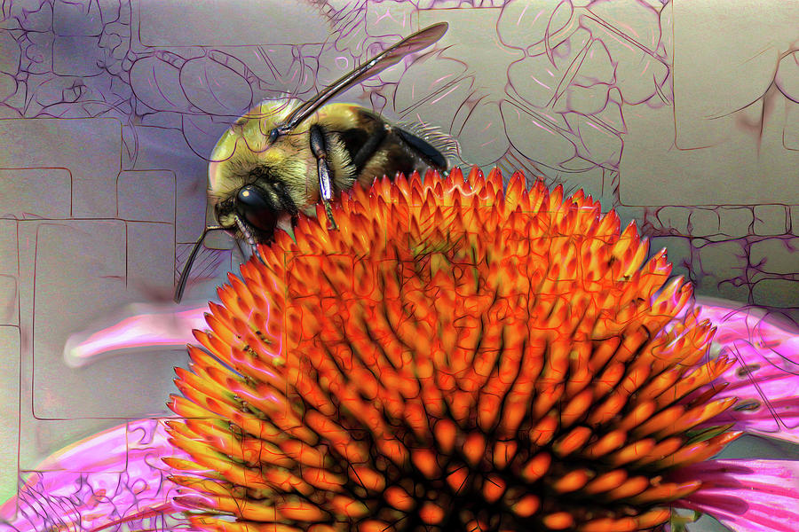 Bee #60 Digital Art by Michele Caporaso
