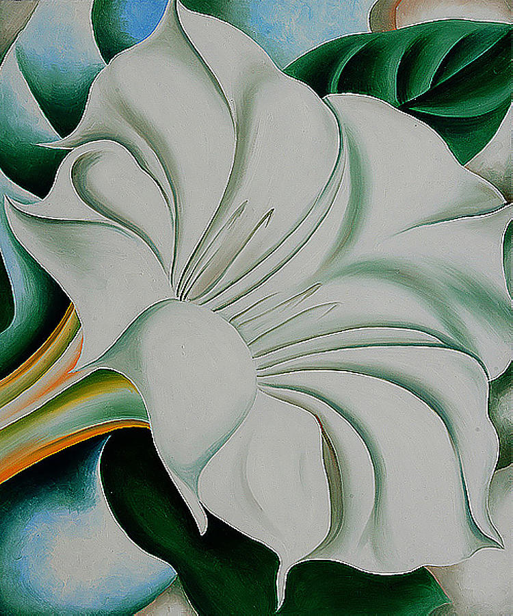 Georgia Okeeffe Painting by Vintage Illustrations - Fine Art America