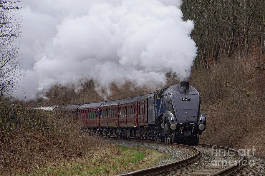 Steam Train Photograph - 60007 Sir Nigel Gresley. by David Birchall