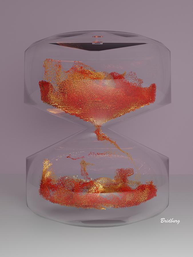 601 Hour Glass Waves 2 Digital Art by David Bridburg
