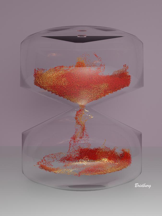 601 Hour Glass Waves Digital Art by David Bridburg