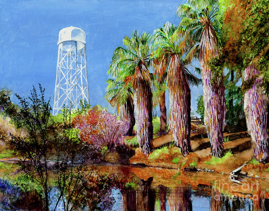 #604 UC Davis Water Tower #604 Painting by William Lum