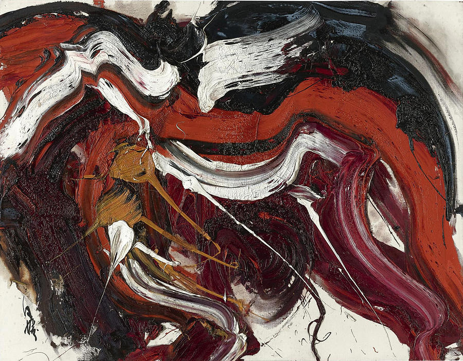 Kazuo Shiraga Painting by Fatima Khettab - Pixels