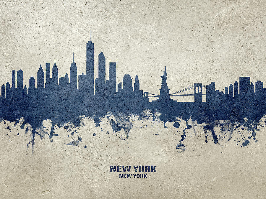 New York Skyline #61 Digital Art by Michael Tompsett