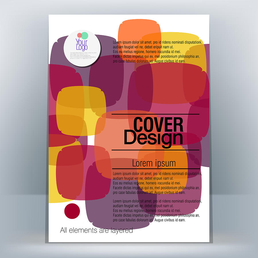 Brochure Design Template #63 Drawing by LEOcrafts