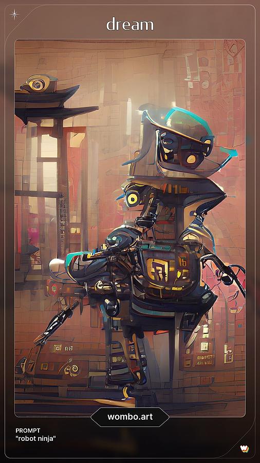 Robot Ninja 1 Digital Art by Denise F Fulmer