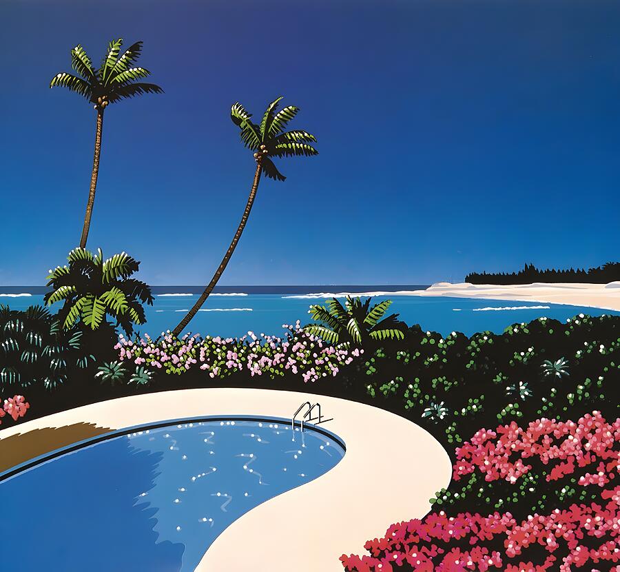 Paradise Painting - Hiroshi Nagai #63 by Hiroshi Nagai
