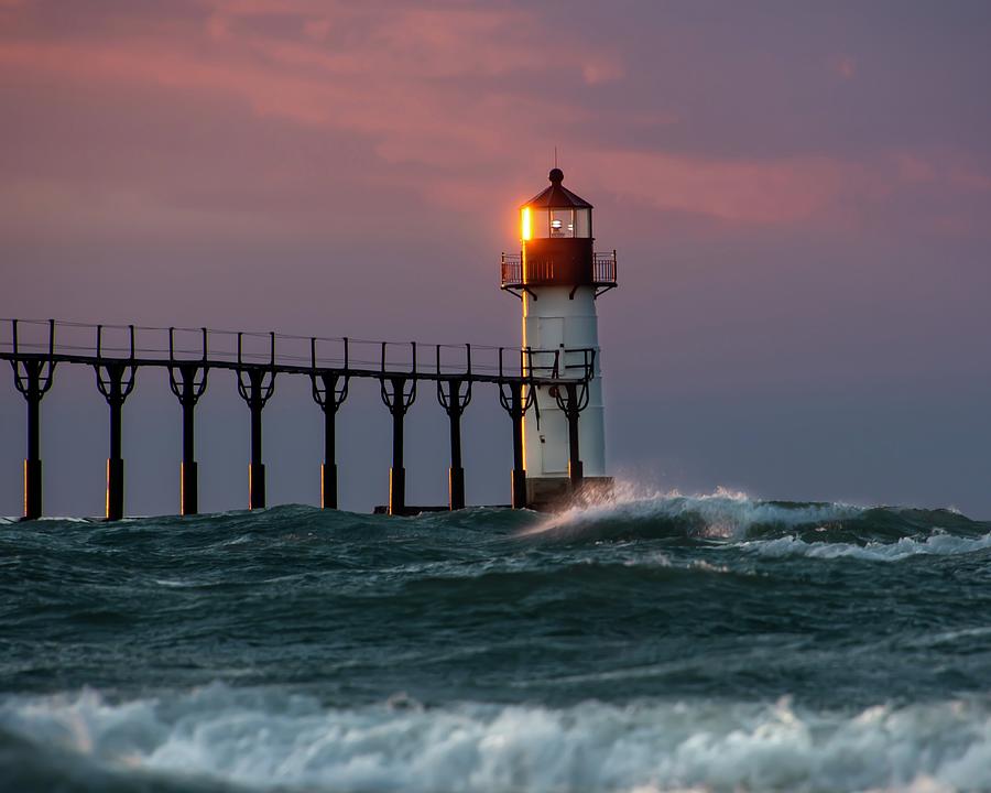 St. Joseph Michigan Lighthouse Photograph By Molly Pate - Fine Art America