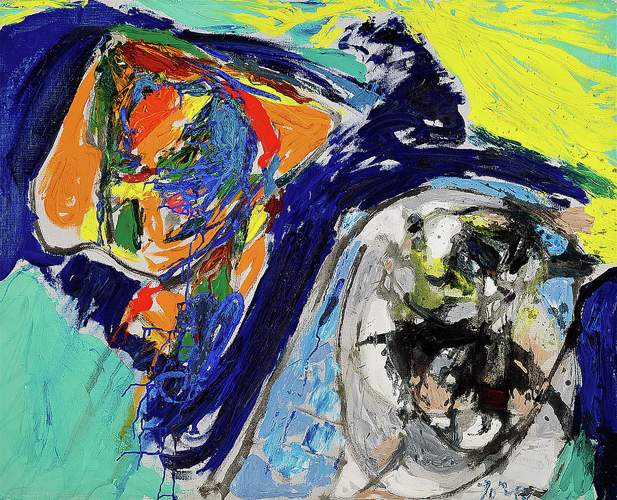 Asger Jorn Painting By Fatima Khettab - Fine Art America