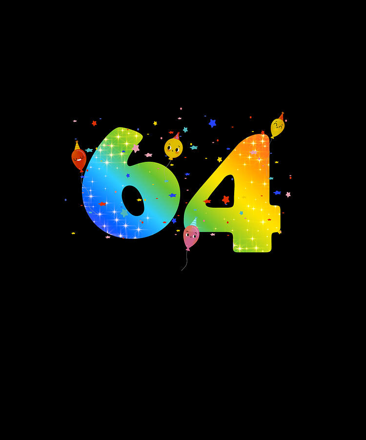 64 Year Old Girls 64th Birthday Digital Art By Eboni Dabila Pixels