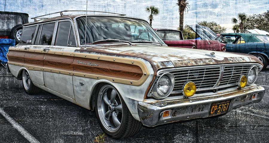 65 Ford Falcon Square Wagon #65 Photograph by Vic Montgomery