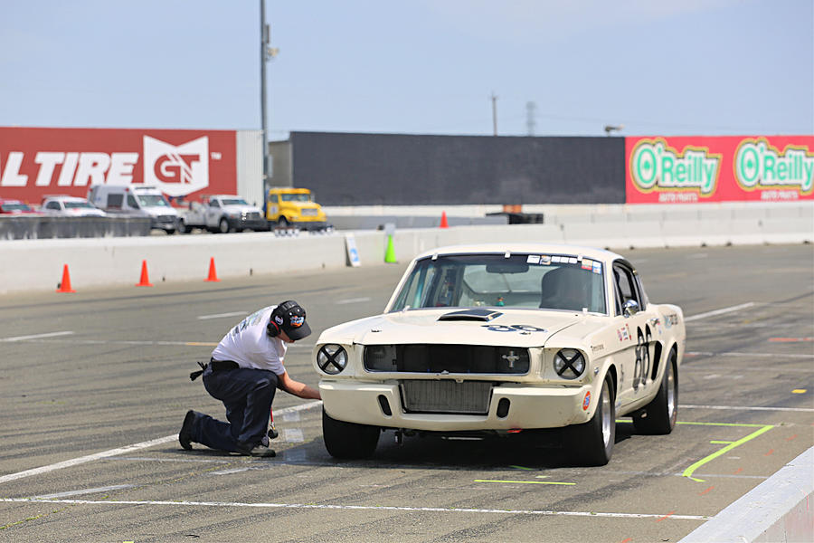 65 Mustang Pit Stop #65 Photograph by Steve Natale