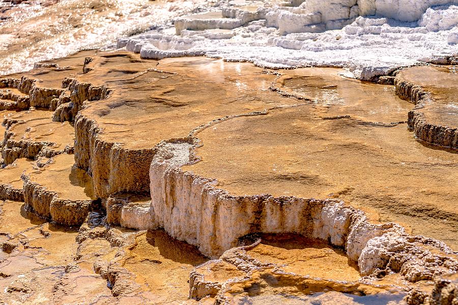 Travertine Terraces, Mammoth Hot Springs, Yellowstone #65 Photograph by Alex Grichenko