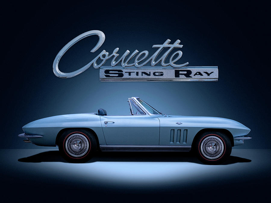 特別オファー 巨大アンティークパネル Chevrolet Corvette Stingray