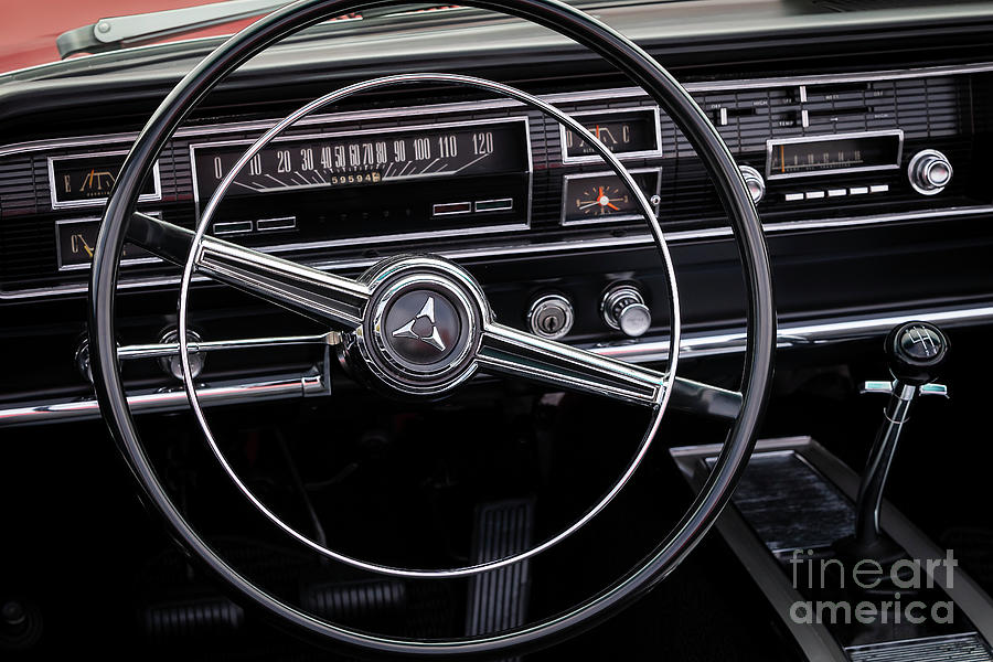 66 Dodge Coronet Interior #66 Photograph by Dennis Hedberg