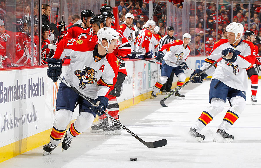 Florida Panthers v New Jersey Devils #66 Photograph by Jim McIsaac