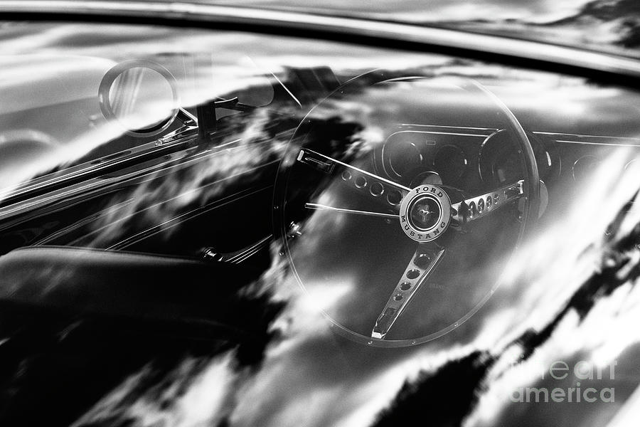 66 Ford Mustang GT Monochrome Photograph by Tim Gainey