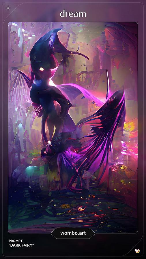 Dark Fairy 2 Digital Art by Denise F Fulmer