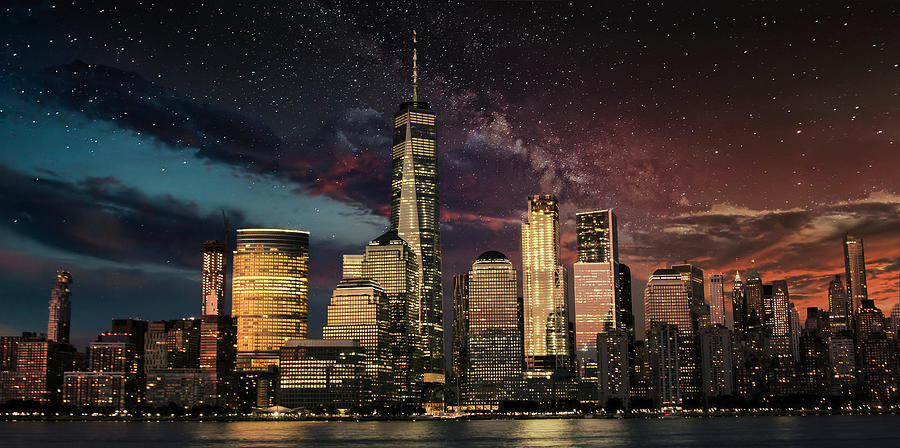 The City Of Dreams, New York Citys Skyline At Twilight Photograph