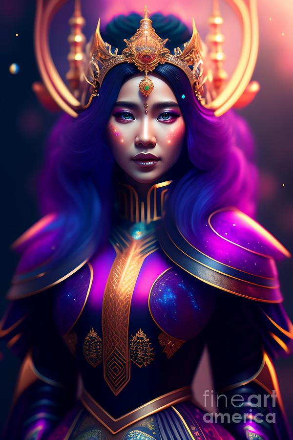 Beautiful cosmic sorceress nebulas galactic Digital Art by Boon Mee ...