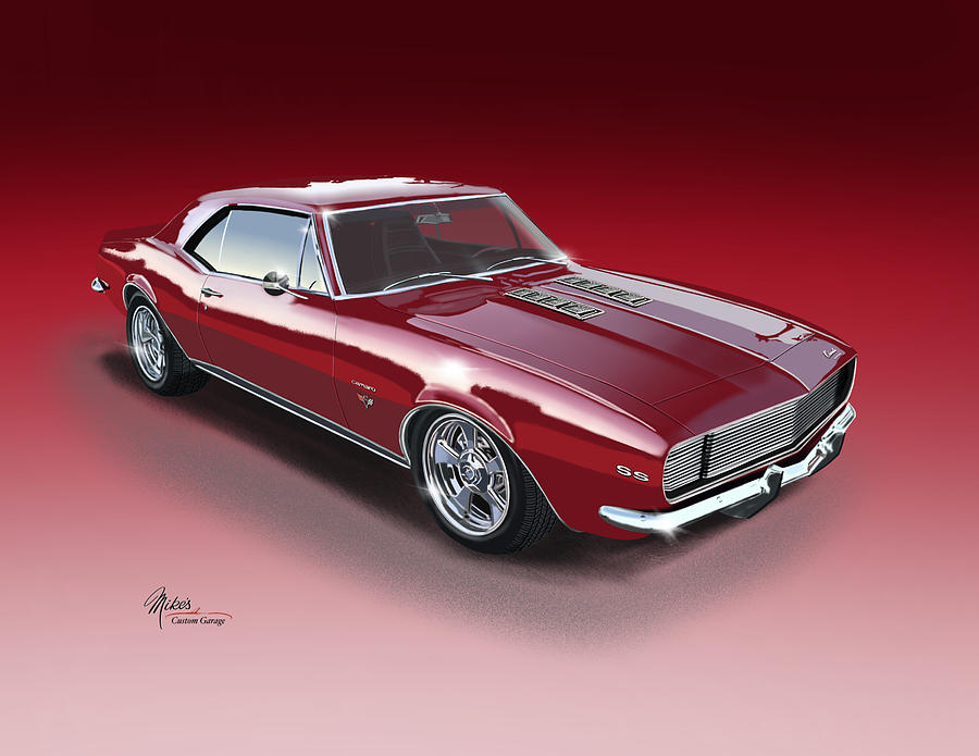 67 Camaro SS Digital Art by Michael Voth - Fine Art America