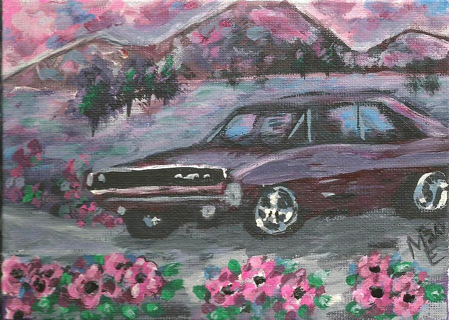 Charger Painting - 68 Dodge Charger by Monica Resinger