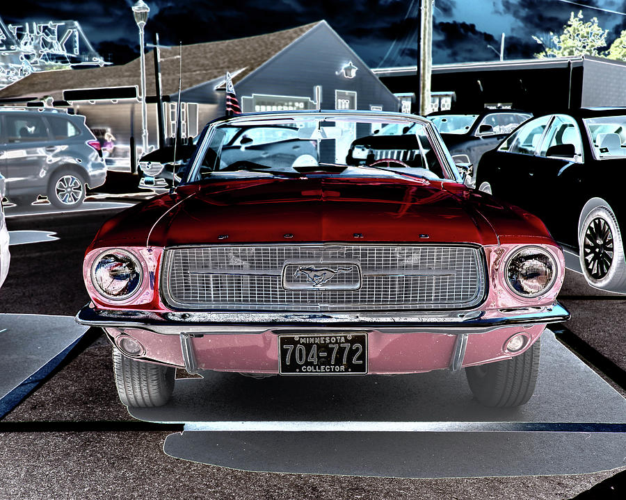 68 Ford Mustang Convertible #68 Photograph by Alan Goldberg