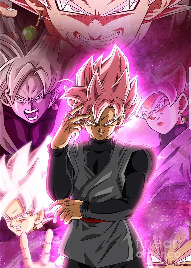 Goku Black Rose Digital Art by ArtSpace