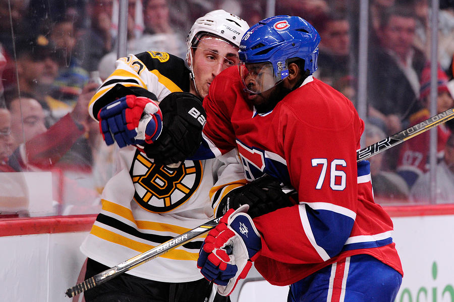 Boston Bruins v Montreal Canadiens #69 Photograph by Richard Wolowicz
