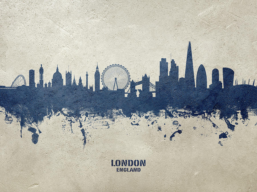 London England Skyline #69 Digital Art by Michael Tompsett