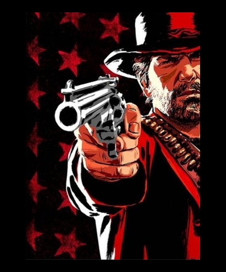 Red Dead Redemption 2 Game Digital Art by The Pristine Artist