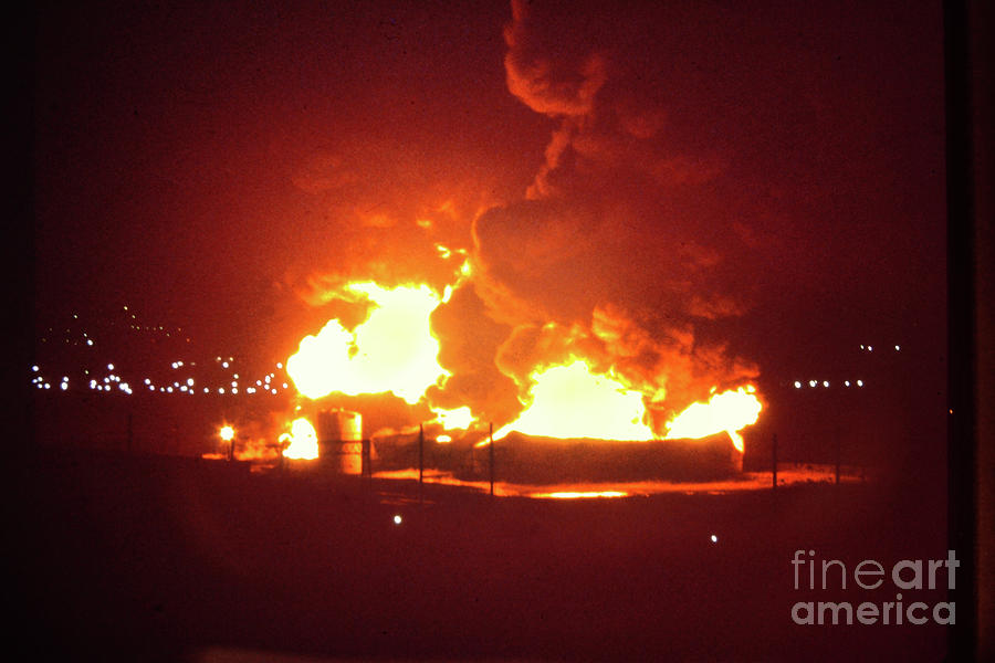 1-07-83-Texaco Gasoline Tank Farm Storage Explosion-Newark NJ #7 Photograph by Steven Spak