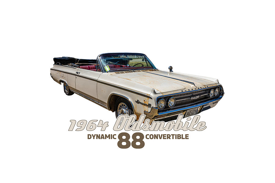 Vintage Photograph - 1964 Oldsmobile Dynamic 88 Convertible #7 by Gestalt Imagery