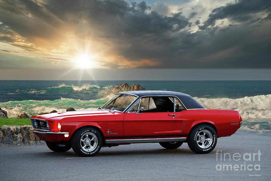 1968 Ford Mustang Coupe #7 Photograph by Dave Koontz