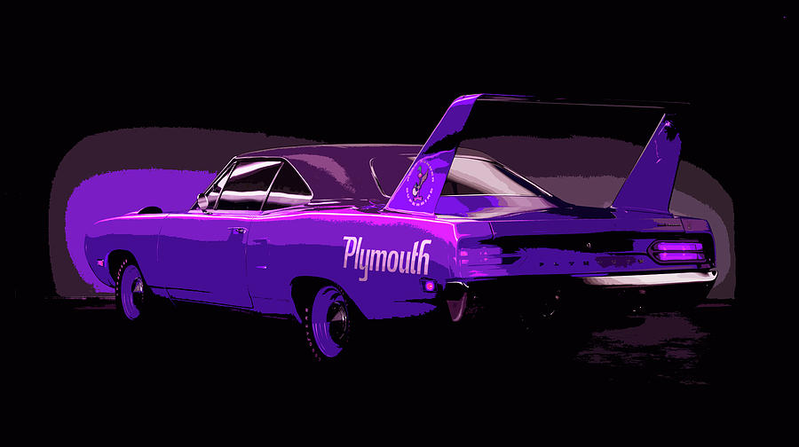 Roadrunner Digital Art - 1970 Plymouth Road Runner Superbird #7 by Thespeedart