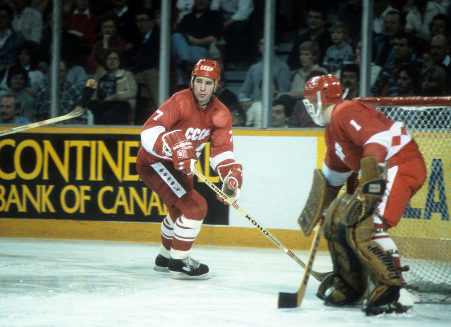 1982 Super Series:  USSR v Edmonton Oilers #7 Photograph by B Bennett