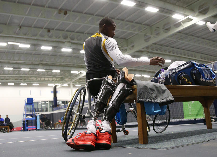 2018 Bolton Indoor Wheelchair Tennis Tournament #7 Photograph by Barrington Coombs