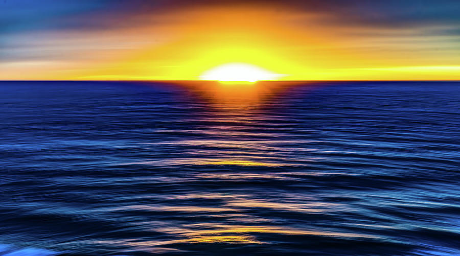 Abstract Sunsets on Water Mazatlan Mexico #7 Photograph by Tommy Farnsworth