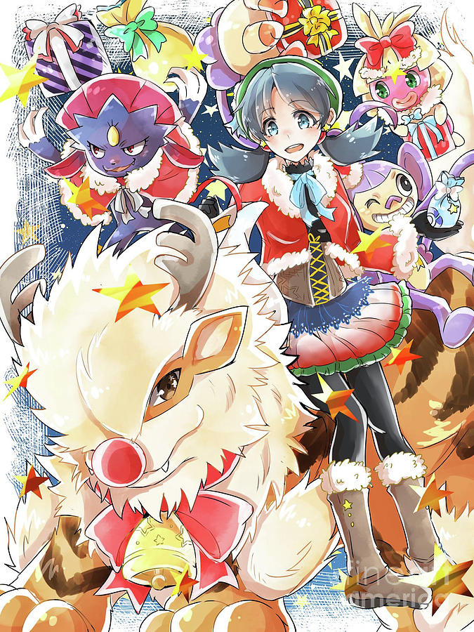 Anime Christmas #9 Digital Art by Bato Katr - Pixels