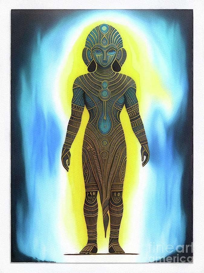 Annunaki Alien Painting by Raphael Terra - Fine Art America