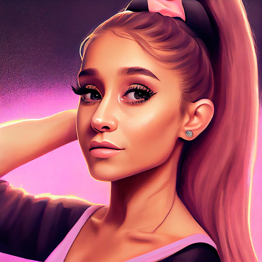 Ariana Grande Art Digital Art by Tim Hill - Fine Art America