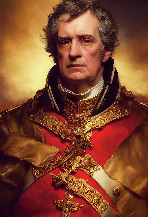 Arthur Wellesley, 1st Duke of Wellington Inspired Portrait Digital Art ...